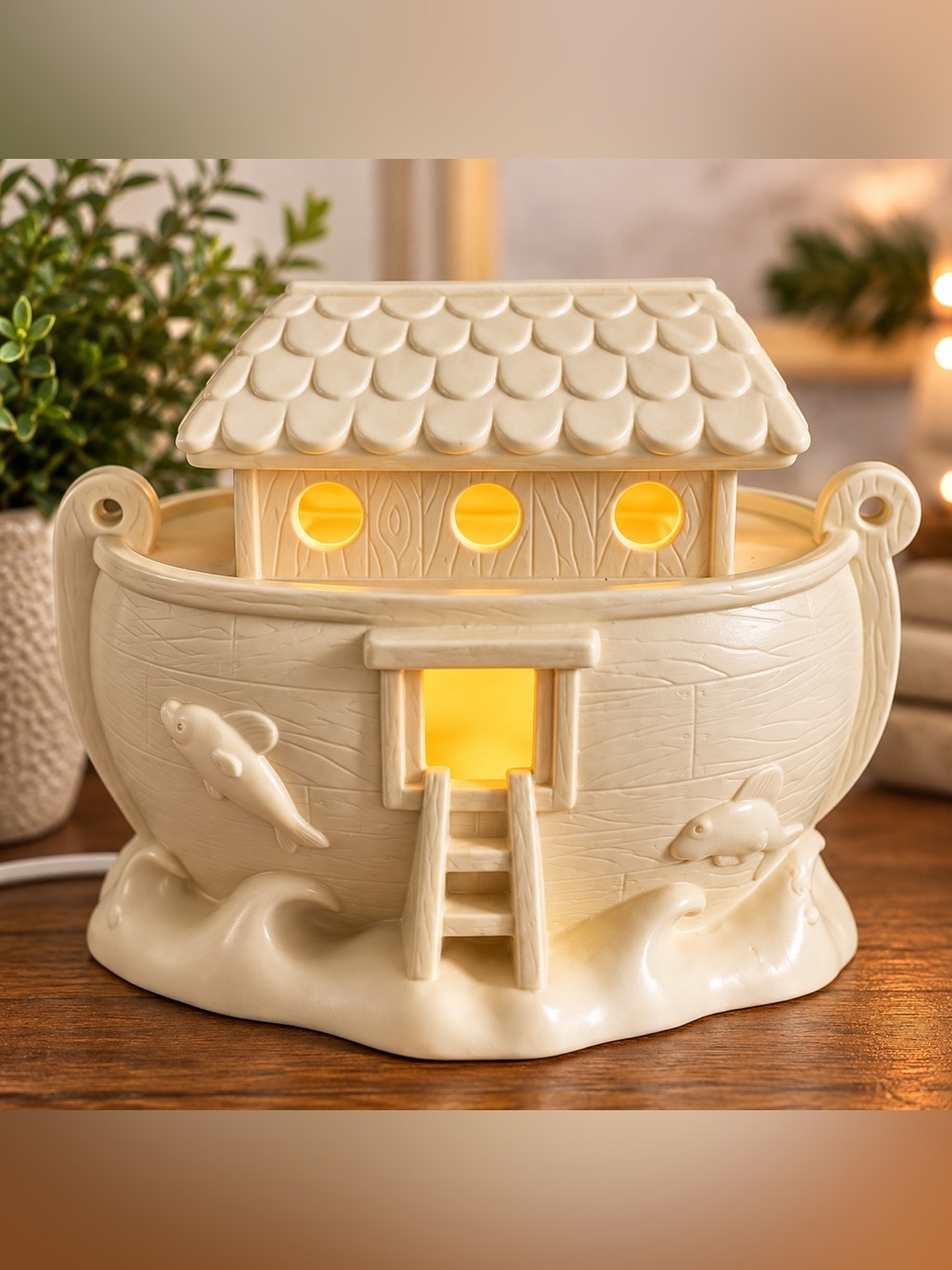 Department 56 Snowbabies Noah’s Ark Lighted Figurine Retired 2012